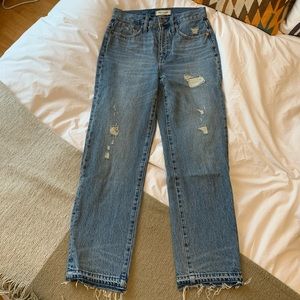 Madewell Straight-Leg Distressed Denim